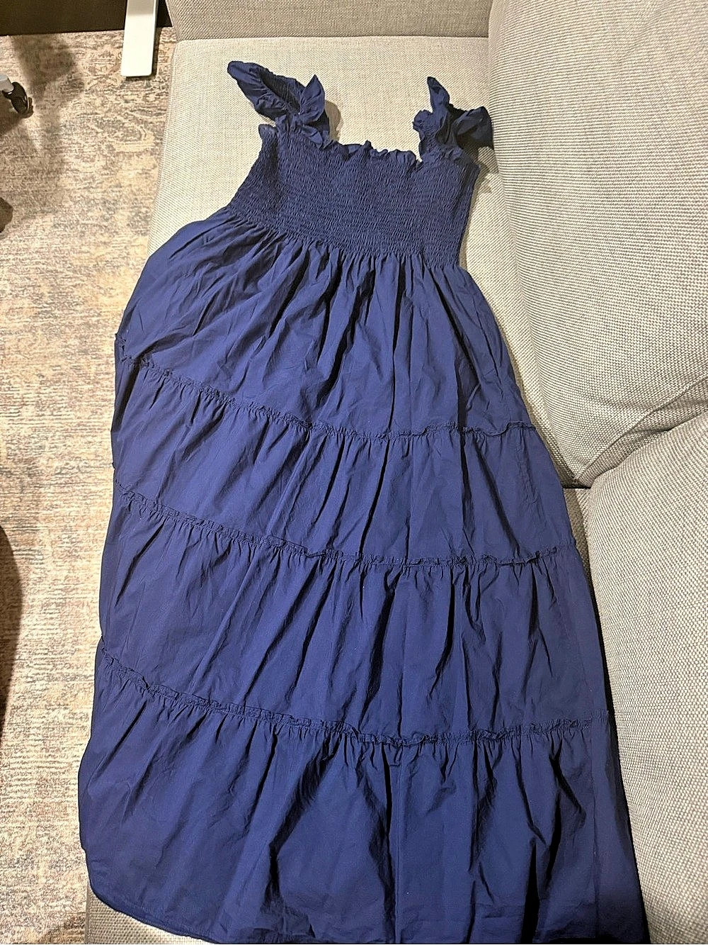 Hill House Home The Ellie Nap Dress Blue Medium Like New